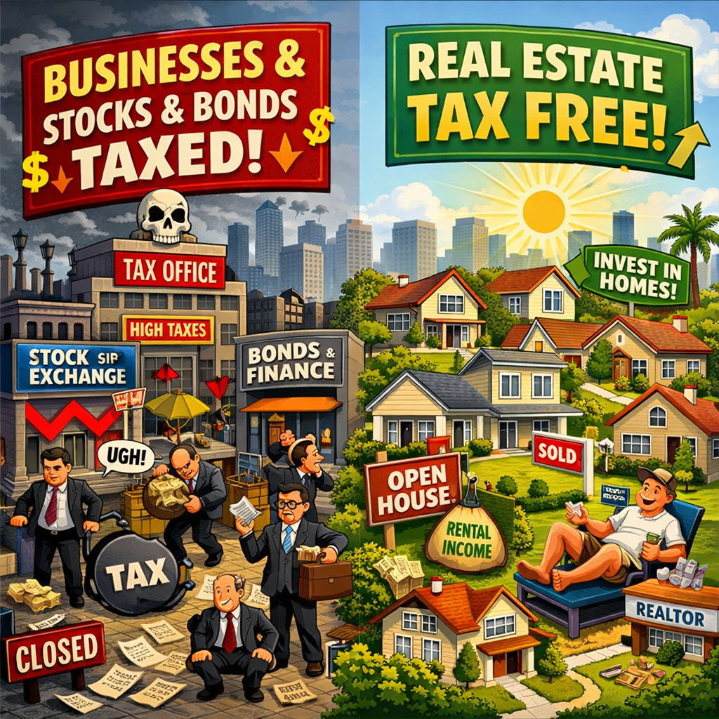 The Capital Gains Tax That Doesn't Touch Capital: Why Real Estate Gets a Pass in Washington's 